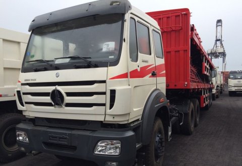 Beiben 380hp tractor truck for sale for Congo market 