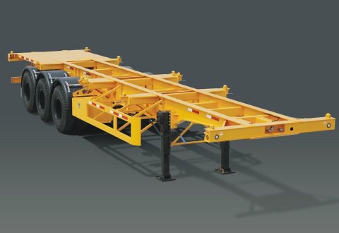 3 Axles Skeleton 40ft Container Semitrailer for sale
