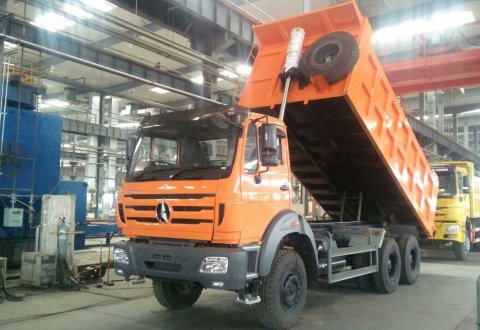 Special design for Bolivia market BEIBEN 6X4 380hp DUMP TRUCK good price for sale 